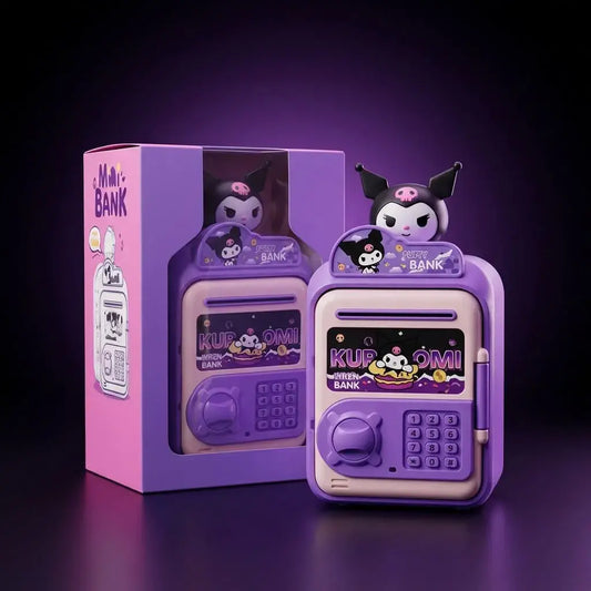 Alcancía digital para niños con luz y música al abrir. Juguete educativo que fomenta el ahorro de forma divertida y práctica.