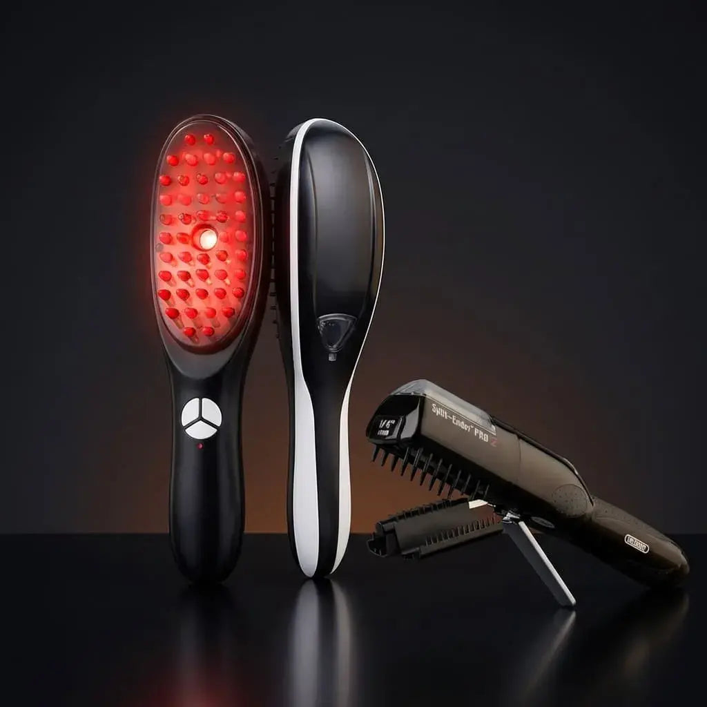 Combo de cuidado capilar con quitapuntas y cepillo de vapor, ideal para mantener el cabello ordenado, suave y con mejor apariencia.