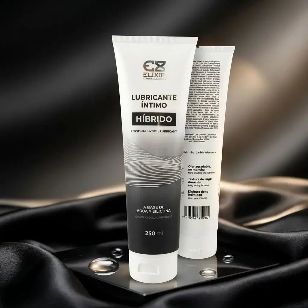 Lubricante íntimo híbrido base agua y silicona 250 ml. Textura suave, deslizamiento prolongado y mayor comodidad en cada uso.