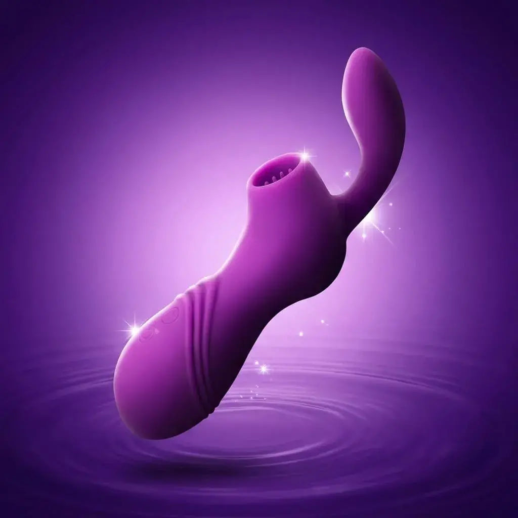 Vibrador femenino con succión y 12 modos de vibración, recargable USB en silicona suave. Ideal para estimulación del punto G y uso íntimo en casa.